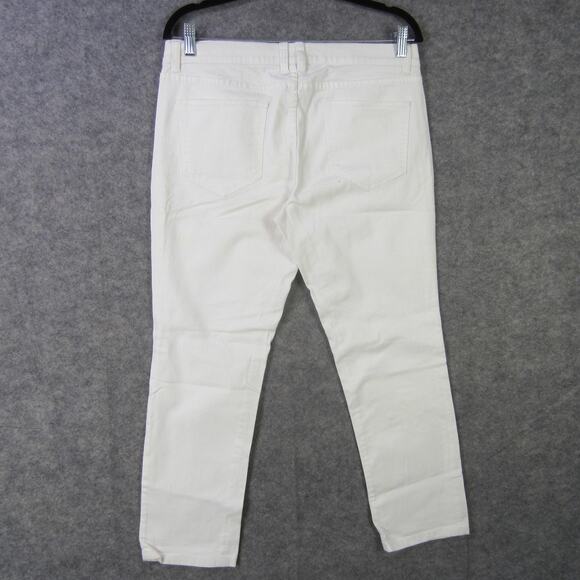 Old Navy Jeans Womens 8 White Low Rise Skinny Leg Stretch Denim Pants - Picture 7 of 8